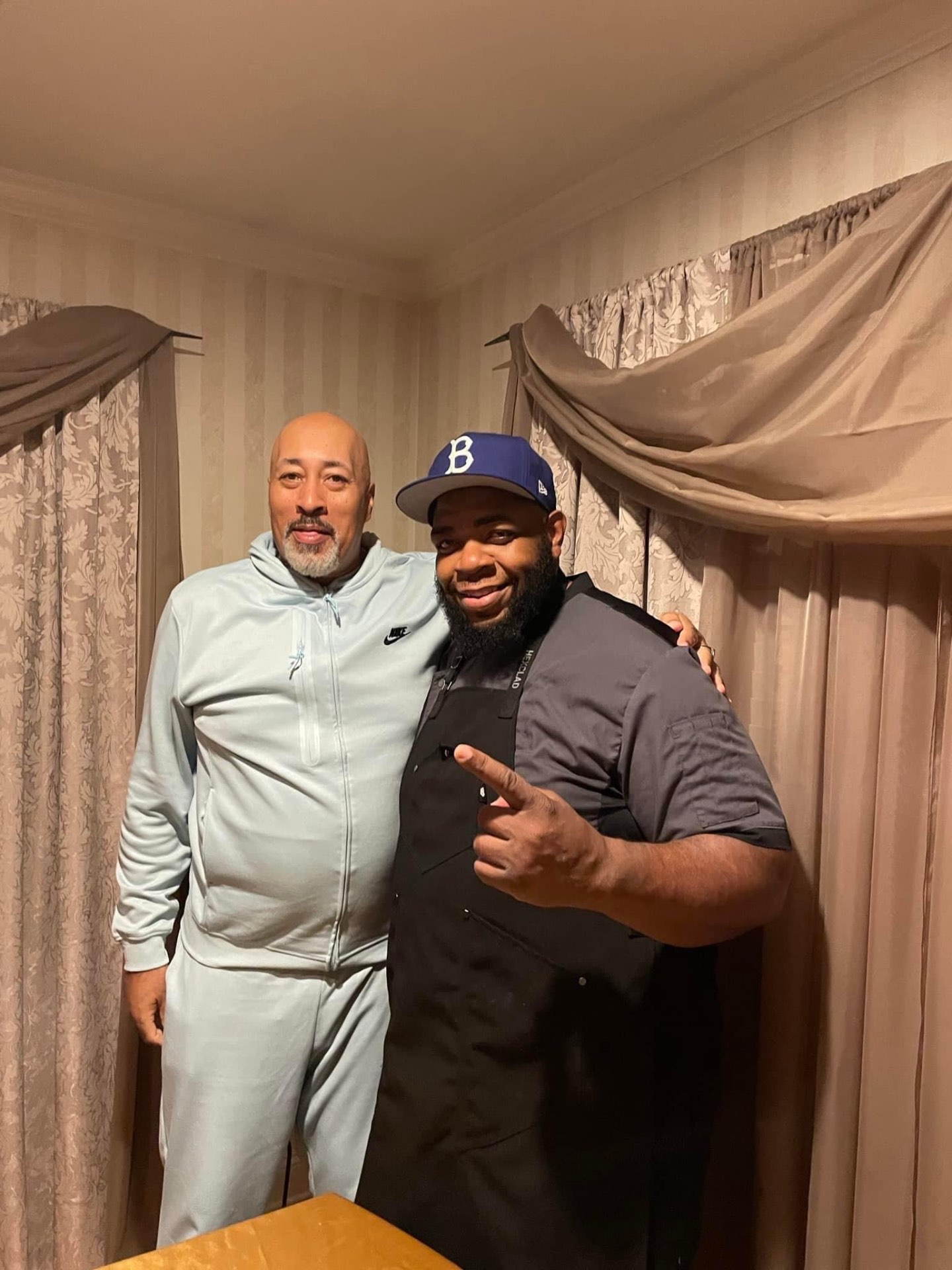 Chef O. with longtime industry friend
