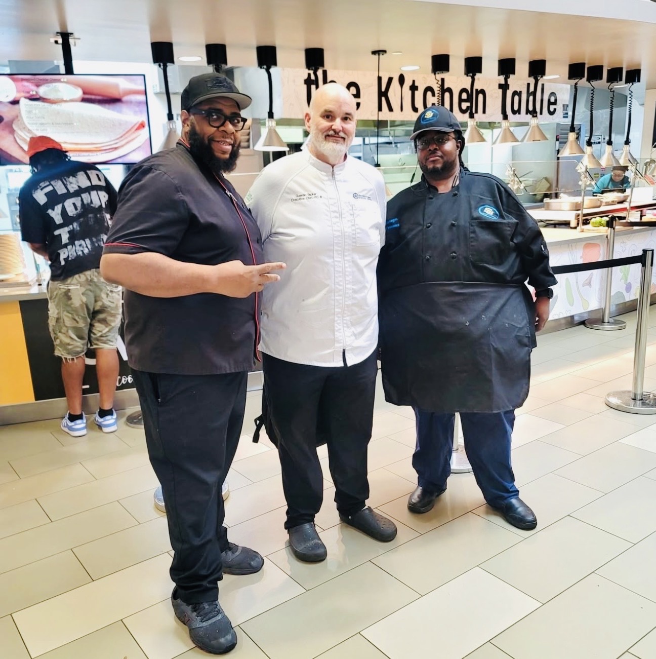 Chef O. with culinary team