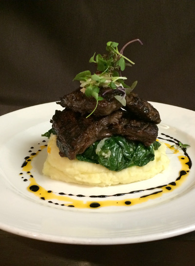Chef O. signature plated dish